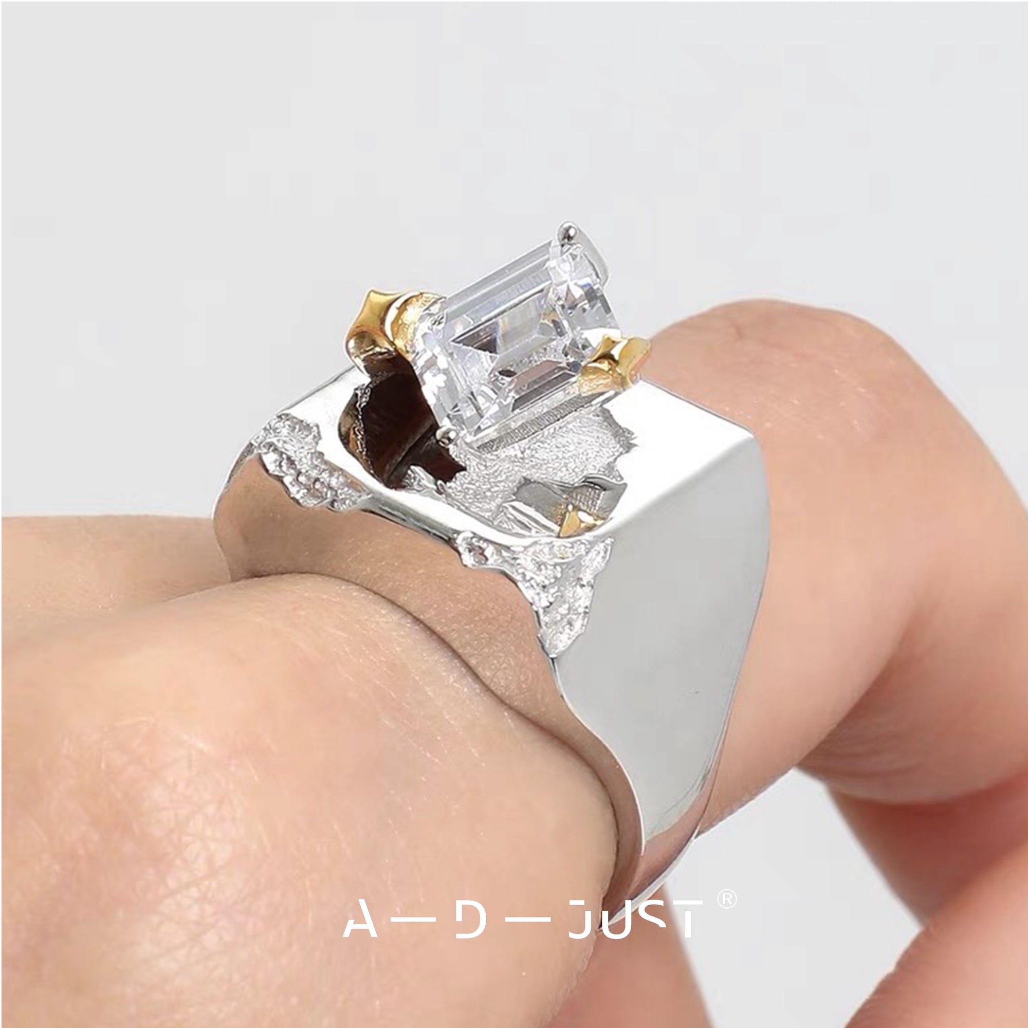 'NO. 2020' Cube Ring - A-D-JUST - ALSOLIKE