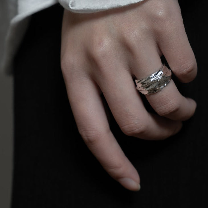 'Texture Collection' Water Ring - M.Wong - ALSOLIKE