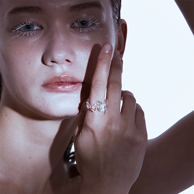 'Diamond Fossil' Resin Short Ring - Sphinxy - ALSOLIKE