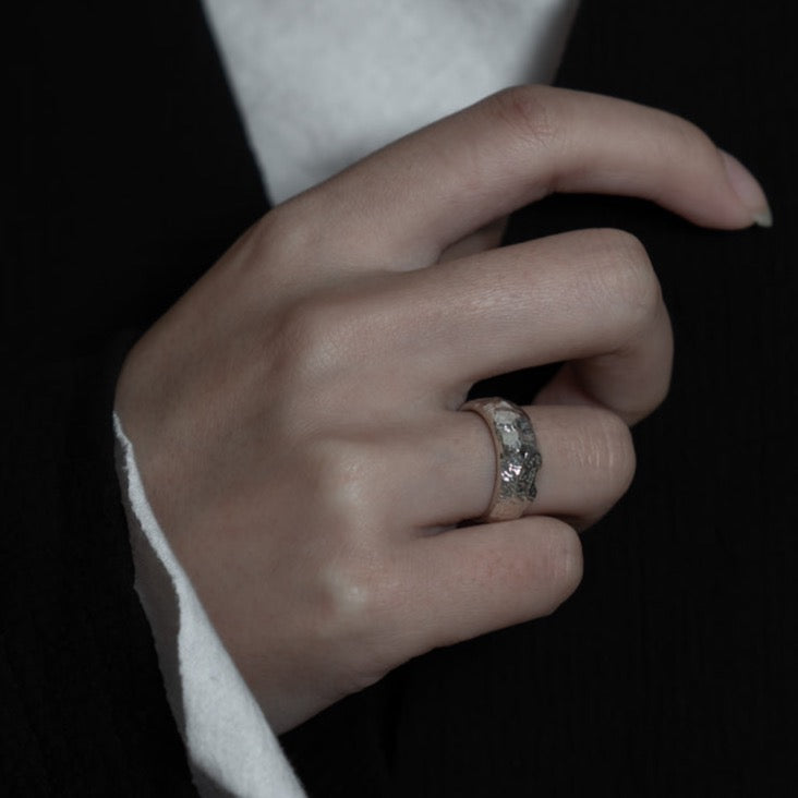 'Texture Collection' Earth Ring - M.Wong - ALSOLIKE