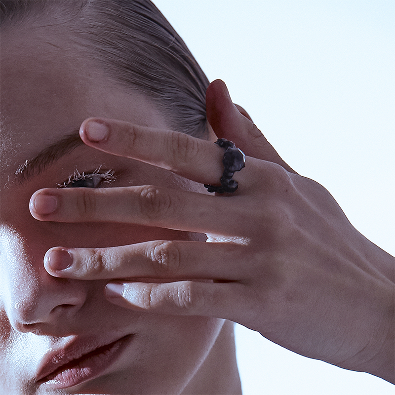 'Diamond Fossil' Resin Short Ring - Sphinxy - ALSOLIKE