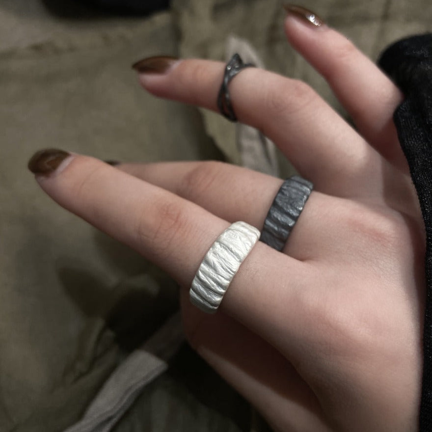 'Texture Collection' Wood Ring - M.Wong - ALSOLIKE