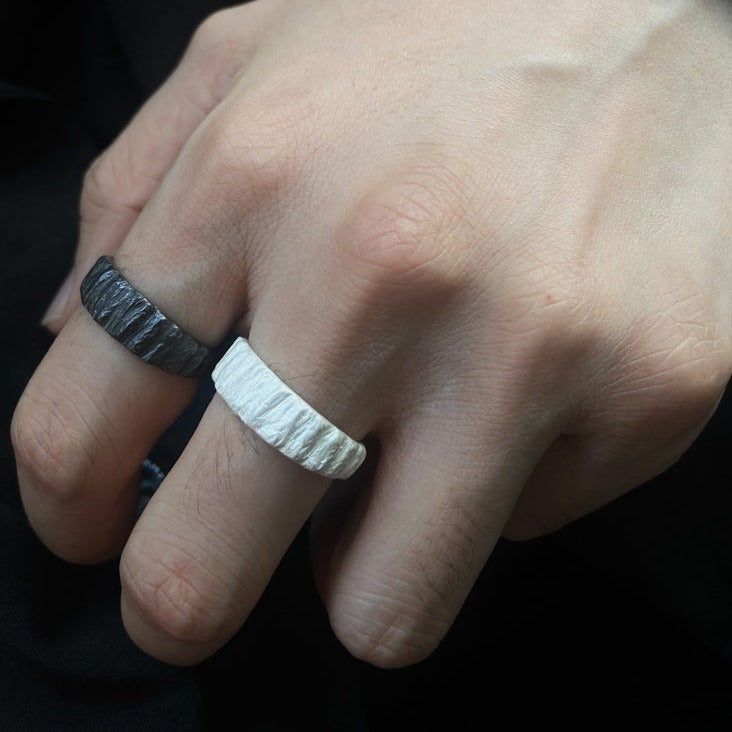 'Texture Collection' Wood Ring - M.Wong - ALSOLIKE