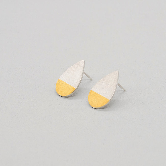 'Gem-metal' Water Drop Keum-boo Earrings - Sheng Zhang - ALSOLIKE