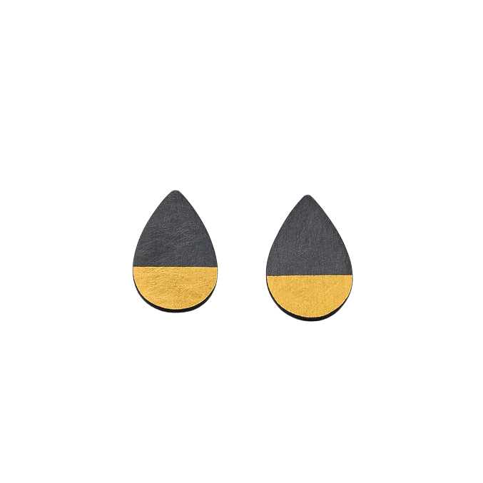 Sheng Zhang Water Drop Keum-boo Earrings - ALSOLIKE