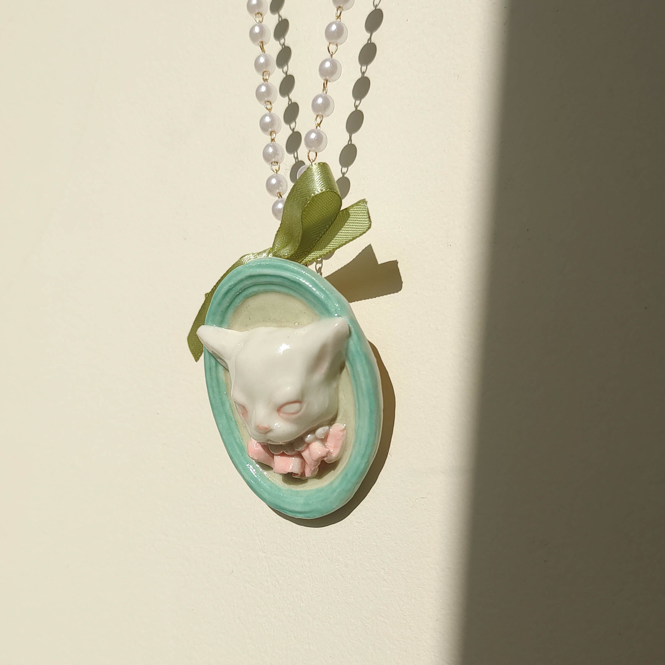 H2 Studio Portrait Cat Necklace and Brooch