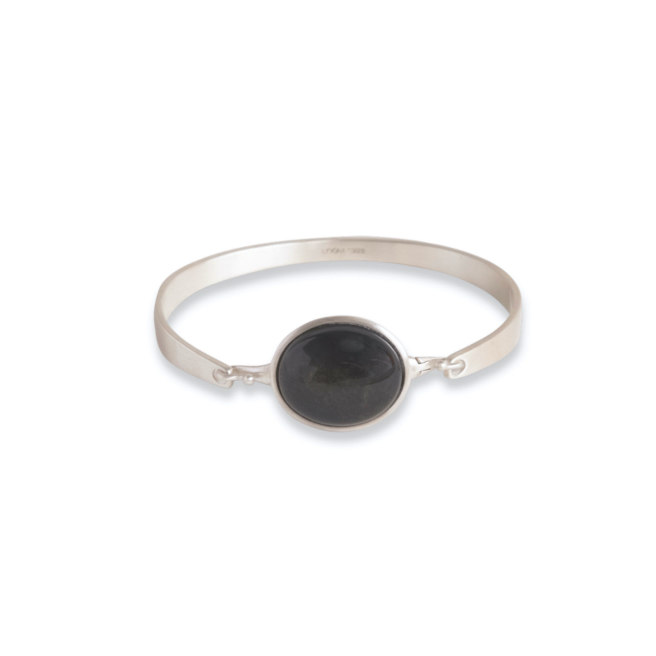 Loom Obsidian Jumbo Bangle