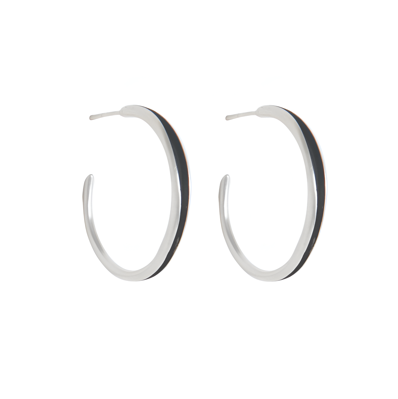 Loom Flowing Enamel Ear Hoops