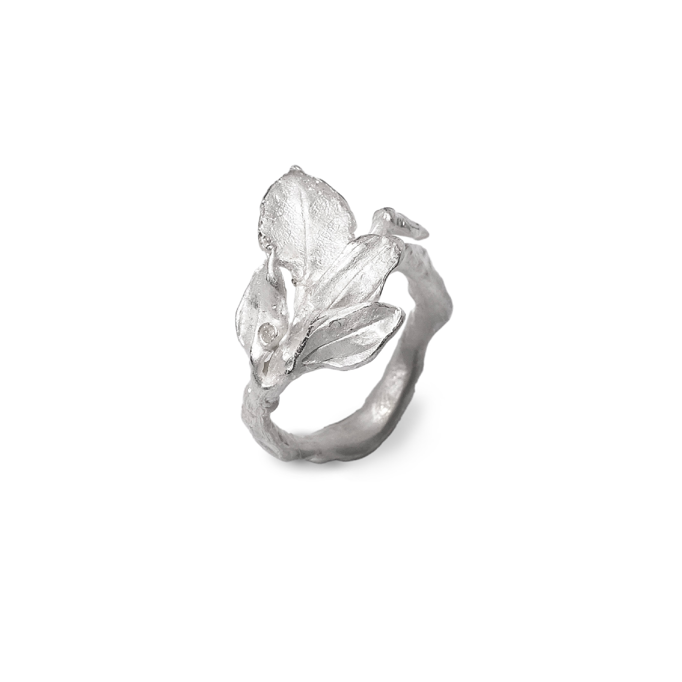 Aokinside Leaf Swirl Ring