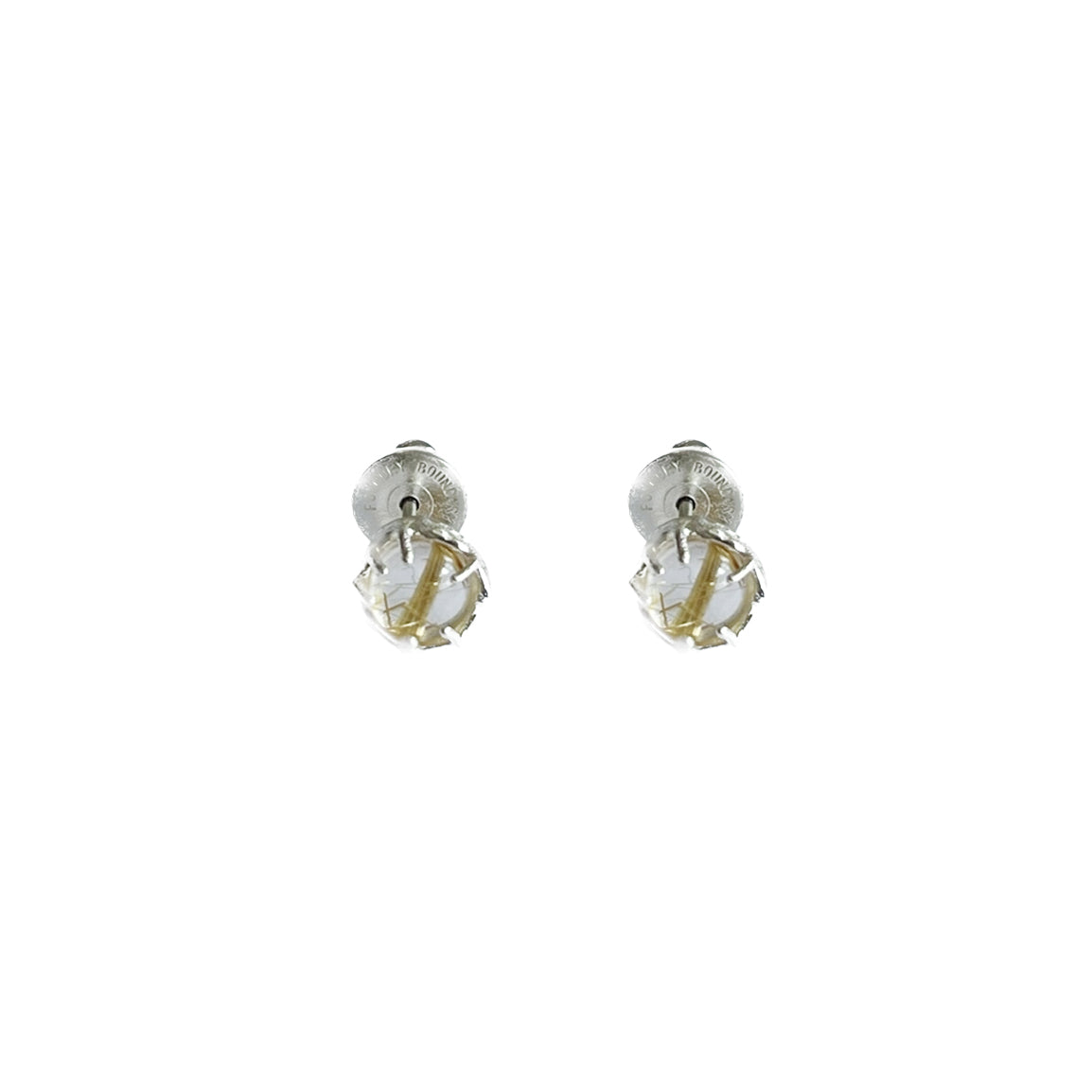 FOUNDRY BOUNDARY Starlight Rutilated Quartz Ear Studs