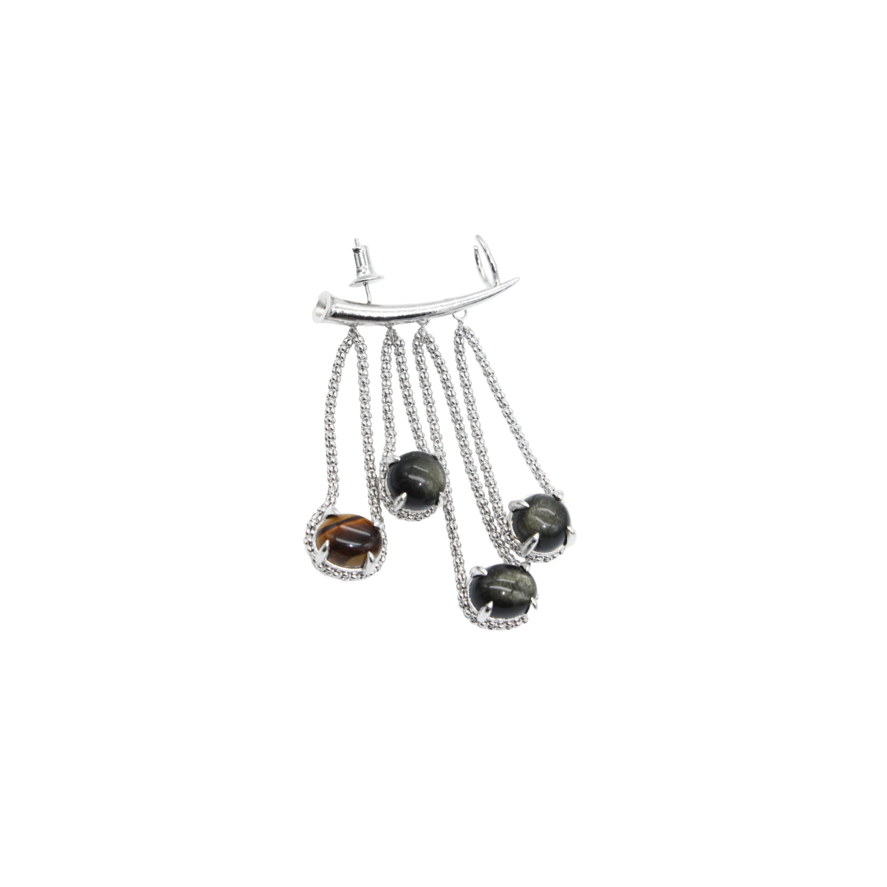 Susi Somos Born To Burn Fiery Teardrop Stud Earring (Single)