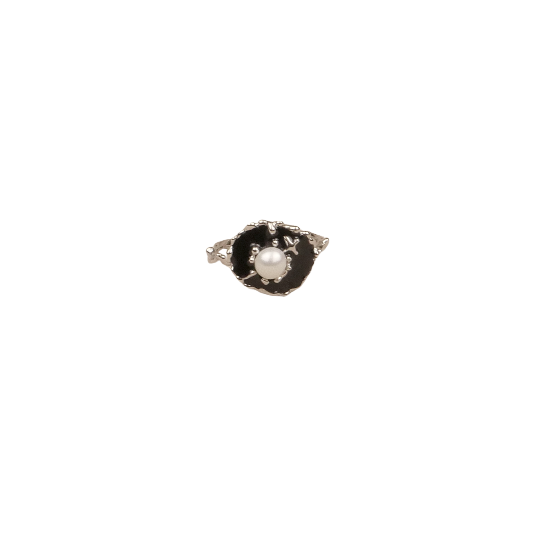 Hanying Enamel Signet Ring (Silver)