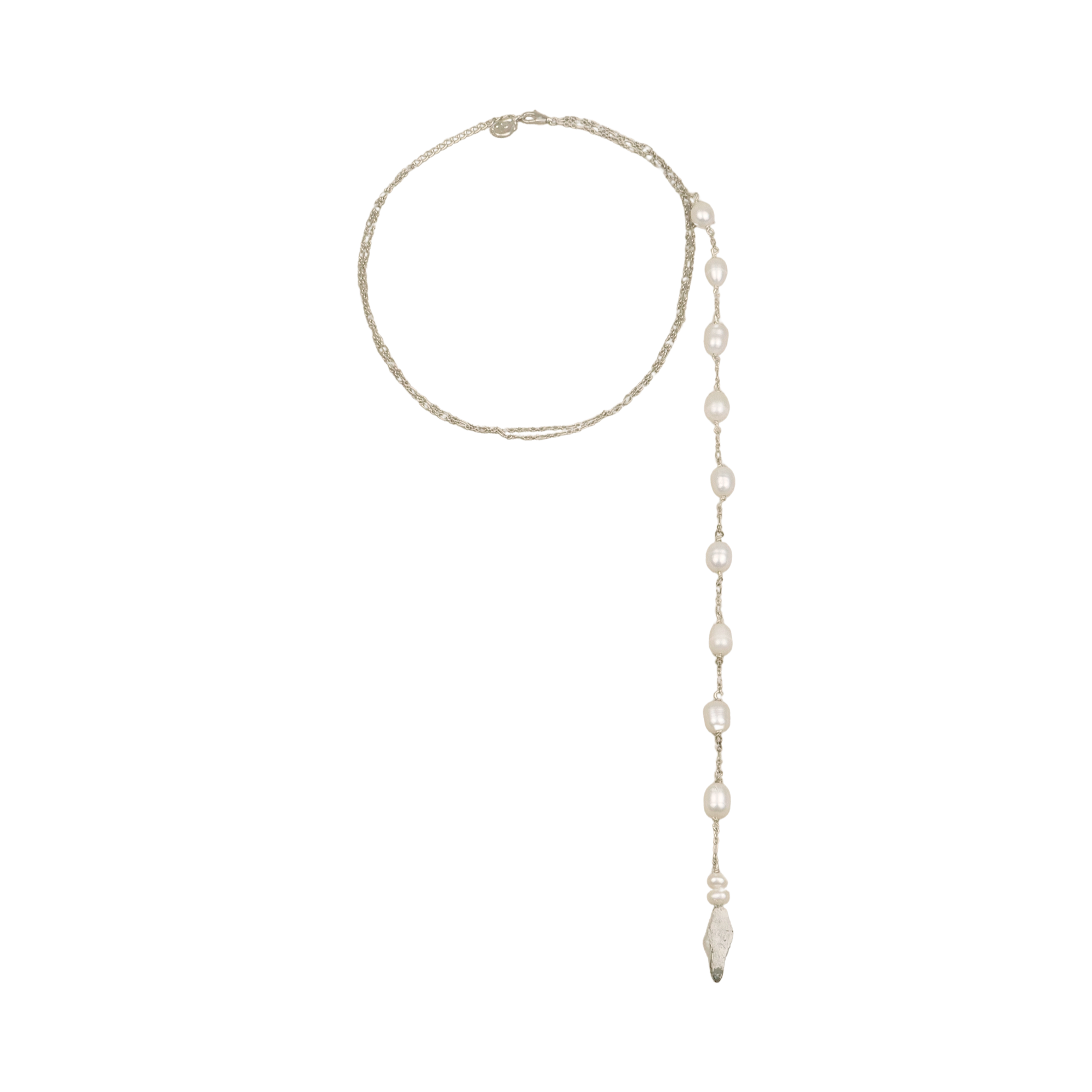Hanying Double Pearl Necklace With Tassel
