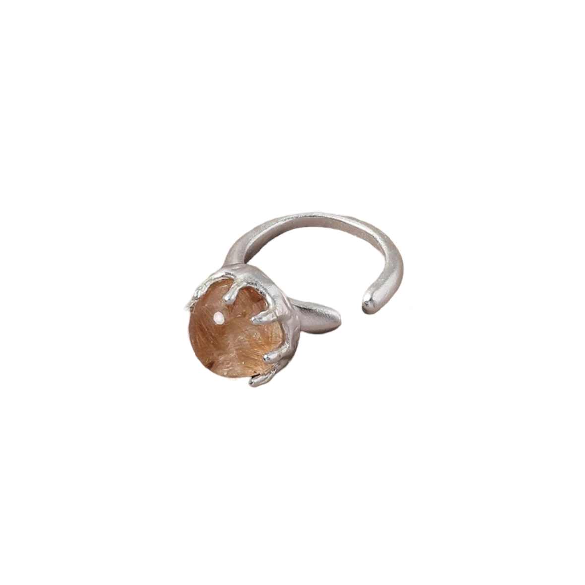 FOUNDRY BOUNDARY Rutilated Quartz Spinning Ring