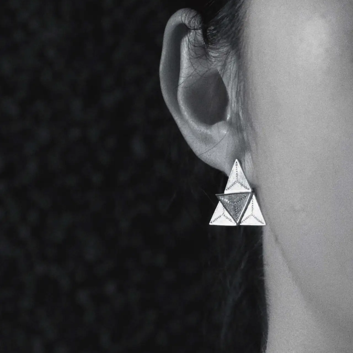 Cen 3³ Unstable Triangle Earrings