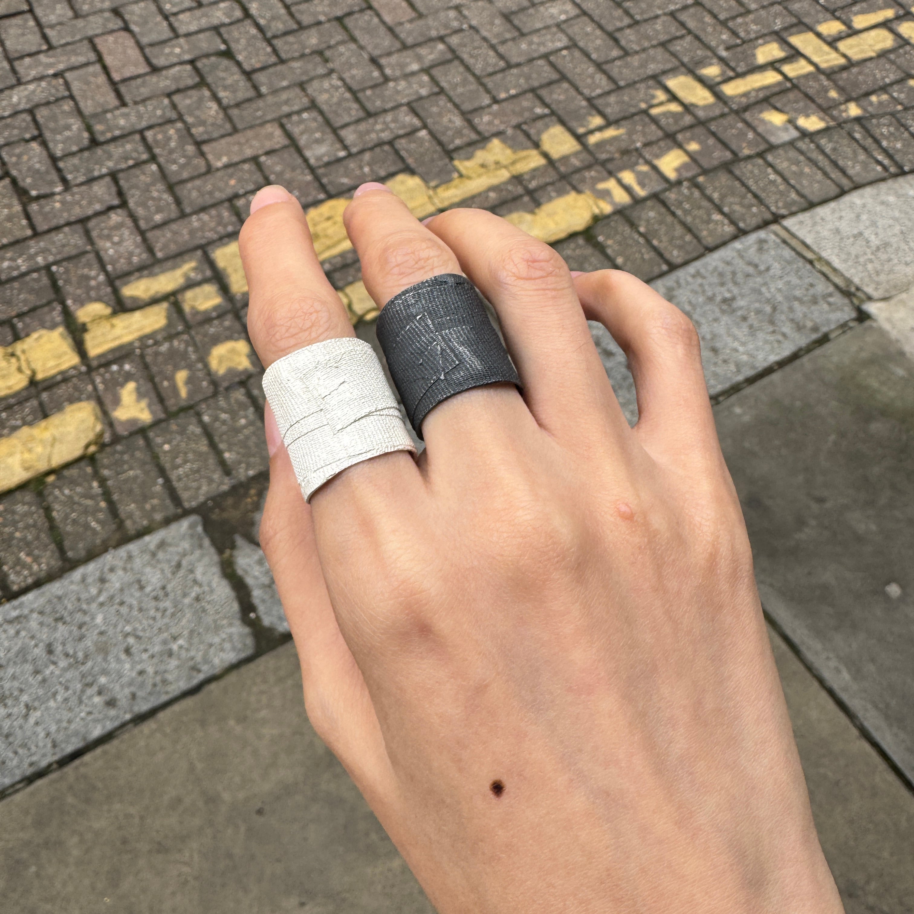 Detaj Bandage Ring Medium White