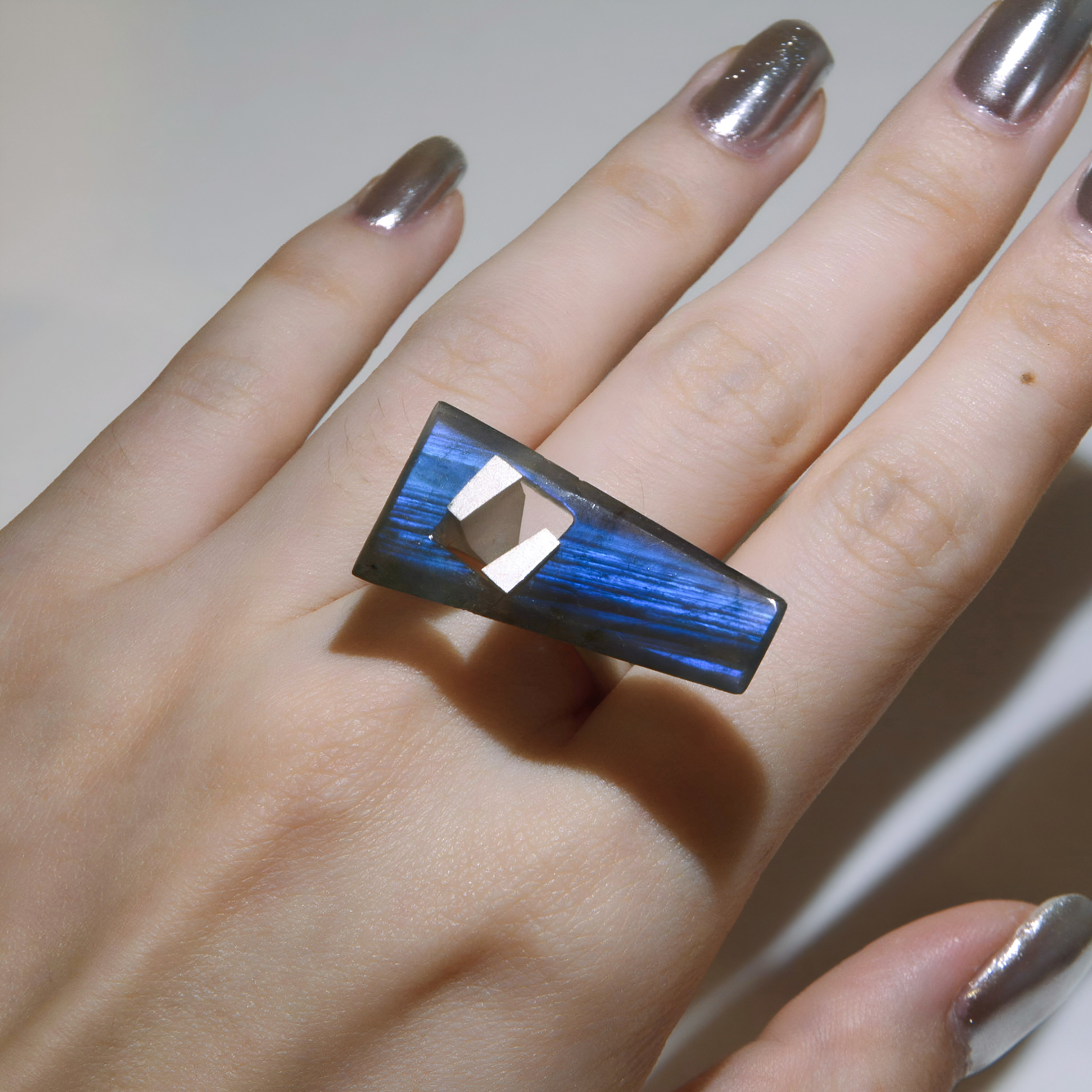 Whetstone Shimmer Oblique Ring