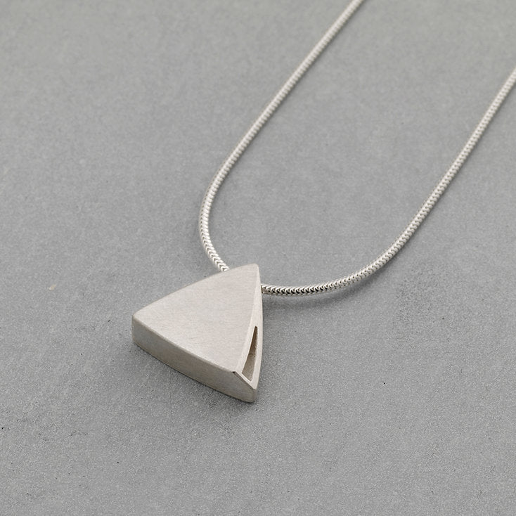 Sheng Zhang Curved Curves Triangle Pendant Series