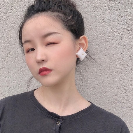 Caiyang Yin Silicone Cushion Earrings - ALSOLIKE