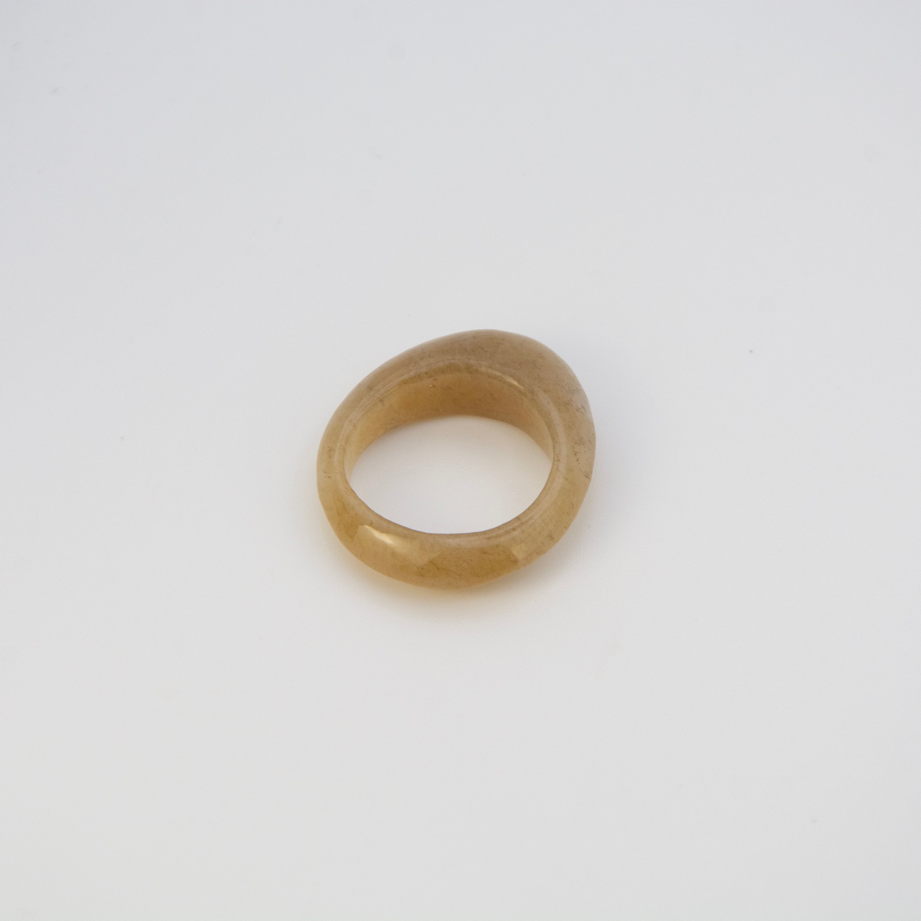 L'ELEMENTO Hetian Sugar Jade Ring