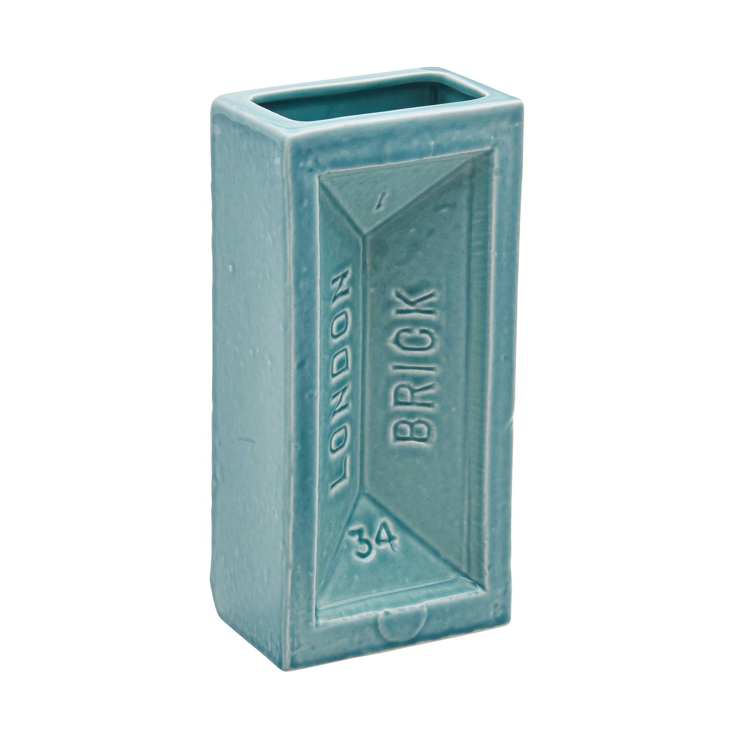 StolenForm London Brick Vase Turquoise