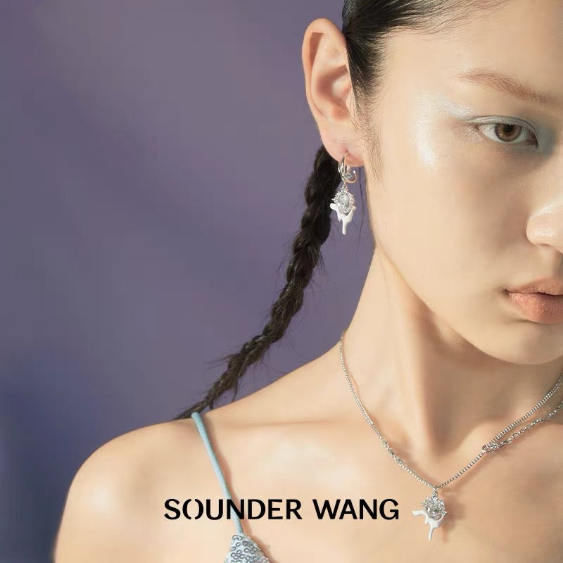 ‘Out-of-focus Gems' Melting Earrings - Sounder Wang - ALSOLIKE