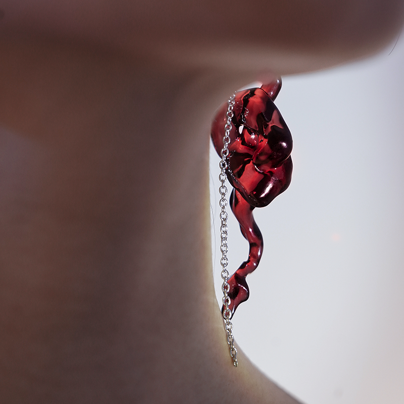 'Gorgon Medusa' Snake Resin Earrings - Sphinxy - ALSOLIKE